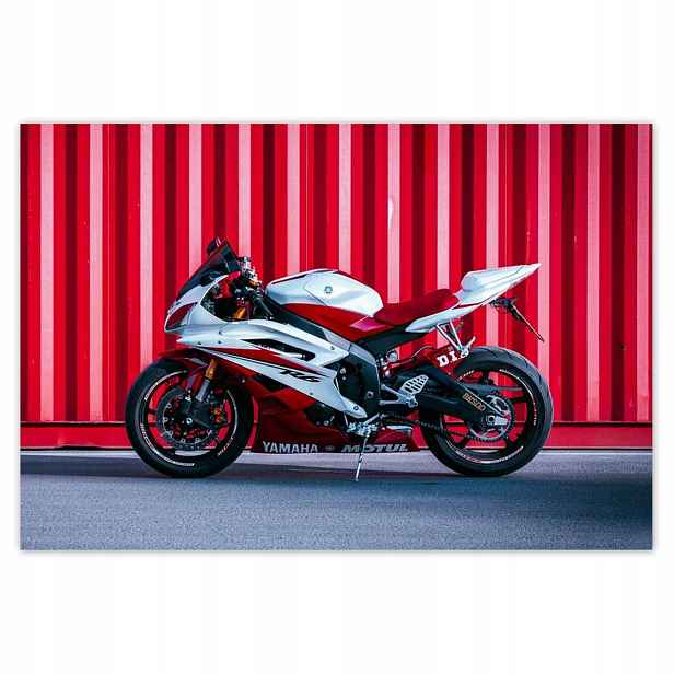 Plakáty 185x125 Bílo-červené Yamaha