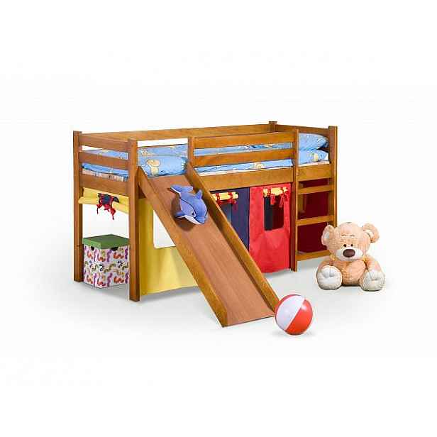 Dětská patrová postel Neo Plus borovice
