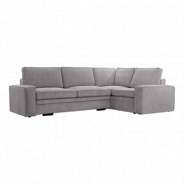 Fedve ROHOVÁ SOFA FJORDI s funkcí spaní, Šedá