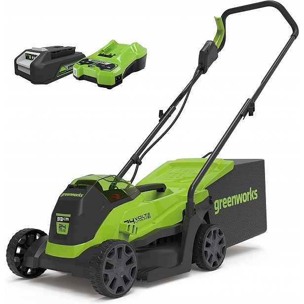 Greenworks GD24LM33K2 Akumulátorová sekačka 24V