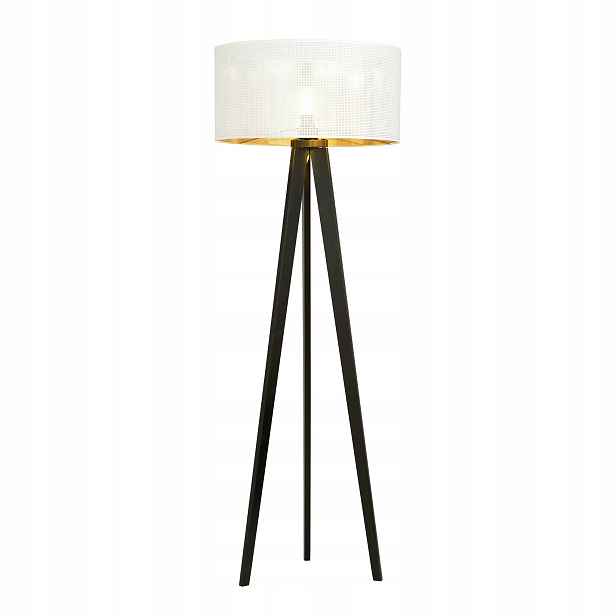 Stojací lampa Emibig 1xE27 60W Aston LP1 White/gol