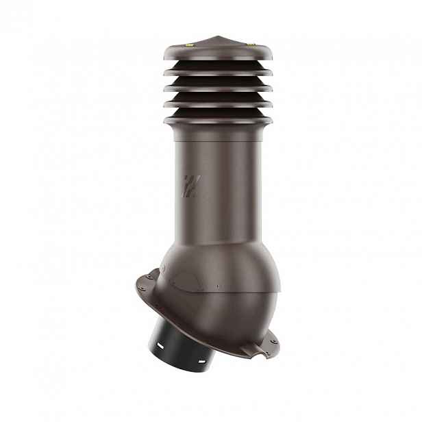 Větrací komín HiVent pro plechovou střešní krytinu, profil M, průměr 125 mm, barva bronzová