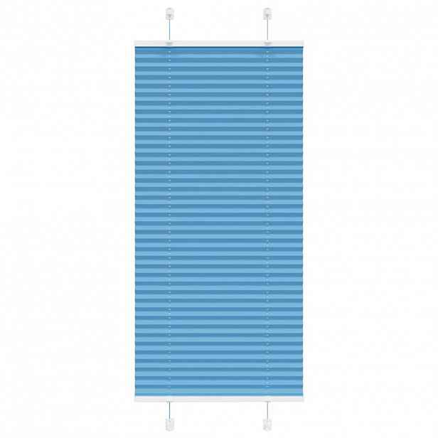vidaXL Plisovaná roleta modrá 55x150 cm Šířka látky 54,4 cm Polyester