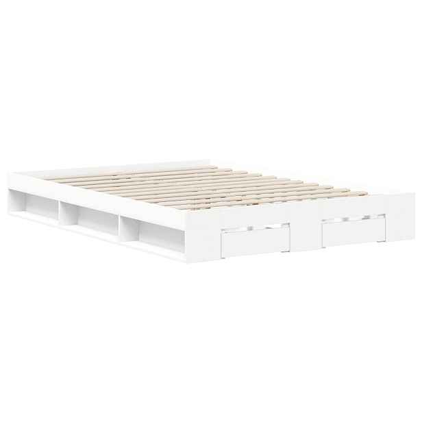 vidaXL Rám postele 2 ks Bílá 120 x 200 cm Kompozitní dřevo