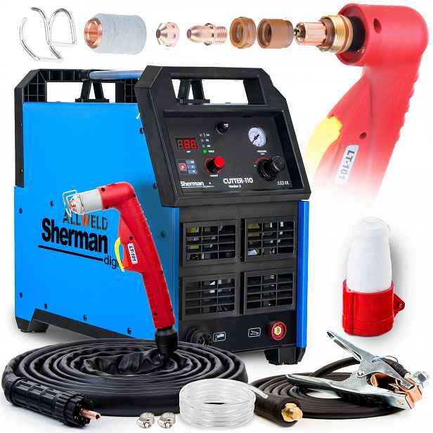 Plazmová Řezačka Plazmová Sherman Cutter 110 400V Alu Igbt 105A 40 MM 6 M