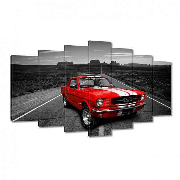 Obrazy 140x80 Červený Ford Mustang