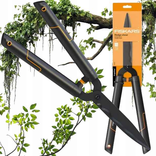Fiskars Dvouruční Ostré Nůžky Na Živý Plot Zahradní nůžky Solid