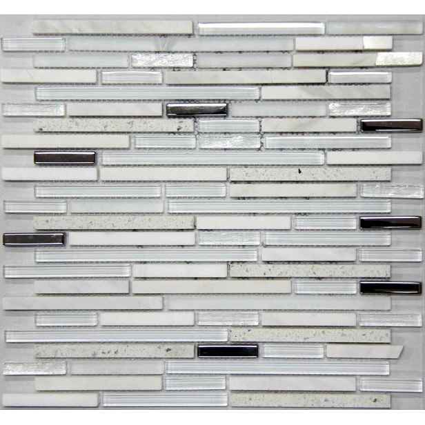 Mozaika Lluvia blanco 30x30 cm mat / lesk LLUVIABL