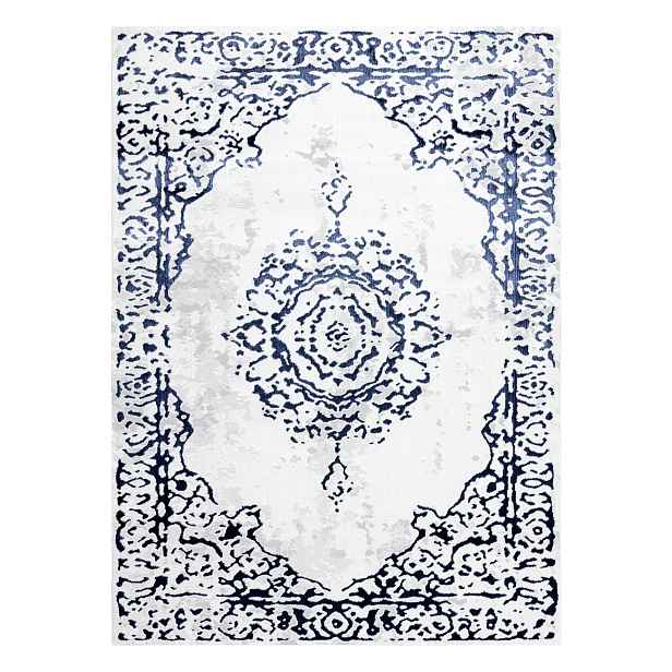Kusový koberec Allure 1961 white/blue, 80x150, modrá, kancelář, Dywany Łuszczów