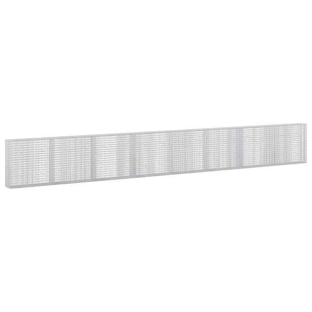 vidaXL Gabion s drátem 3,5 mm a sítem 5x2,5 cm 800x30x100 cm