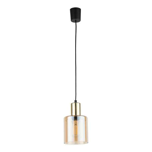 Závěsná lampa Sierra Zlaté skleněné stínítko 1xE27 Stropní moderní obývací pokoj
