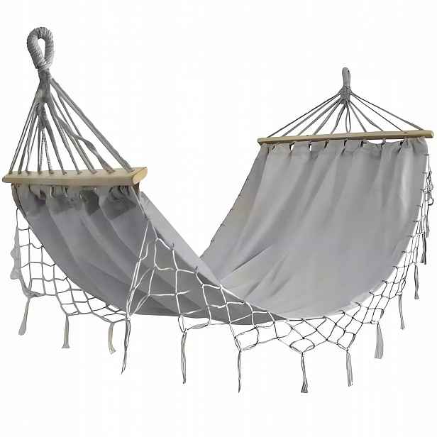 Gardlov 25465 Houpací síť 200 x 150 cm šedá