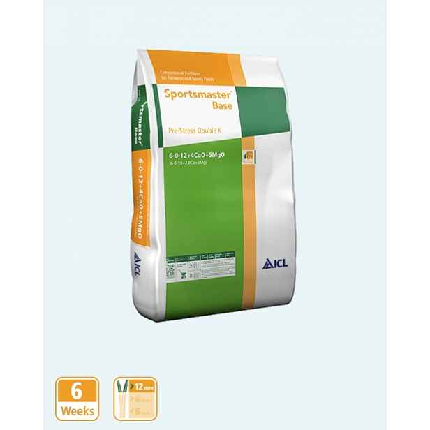 Hnojivo ICL Sportsmaster Pre-Stress Double K, 06-00-12 +14CaO +5MgO, 25kg