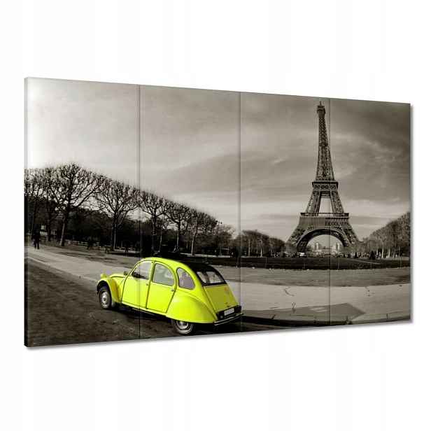 Obrazy 120x80 Žluté autíčko ve Francii