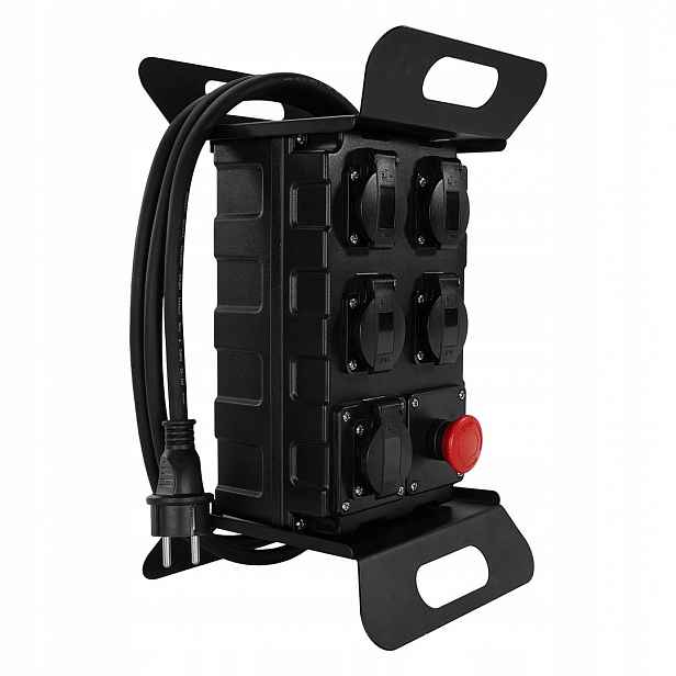 Stavební rozvaděč Plastrol W-00883 230V 2 m 3x2,5 mm IP44 4 Usb zásuvky