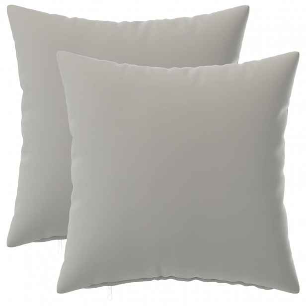 vidaXL Povlak na polštář 2 pcs HEERLEN Šedá 40 x 40 cm Polyester