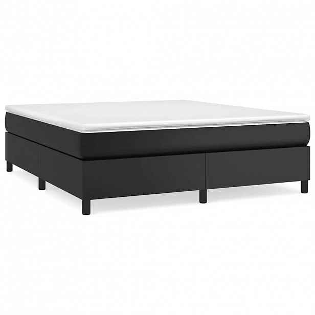 vidaXL Rám postele s boxspringem černá 160 x 200 cm umělá kůže