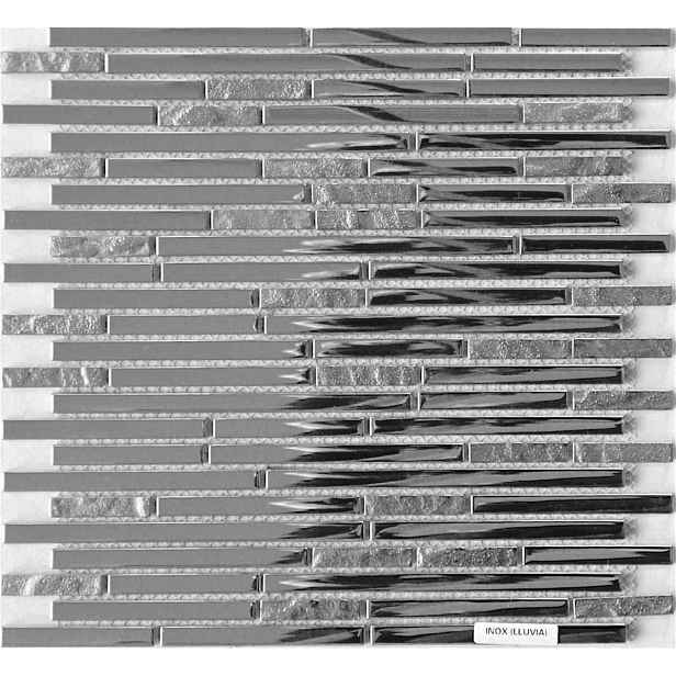 Mozaika Lluvia inox 30x30 cm lesk LLUVIAIN
