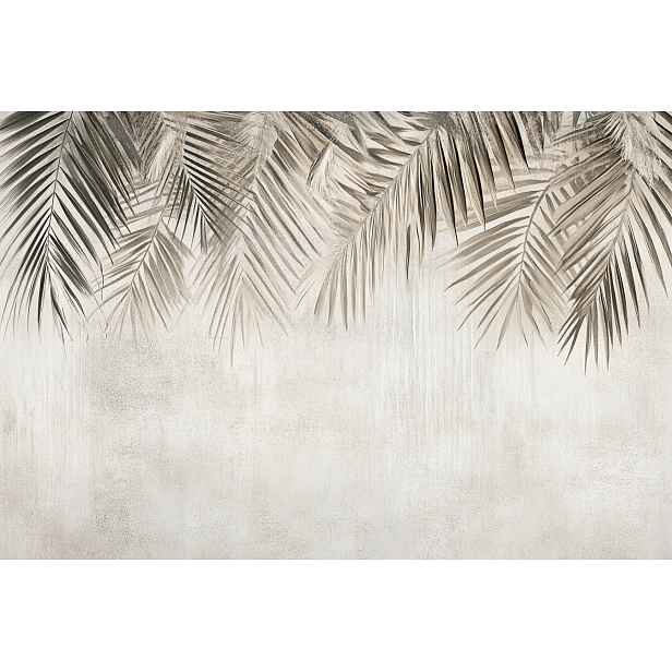 Fototapeta Flizelina Dekorace Příroda Béžová Hnědá Listy Palma 254x184 130g