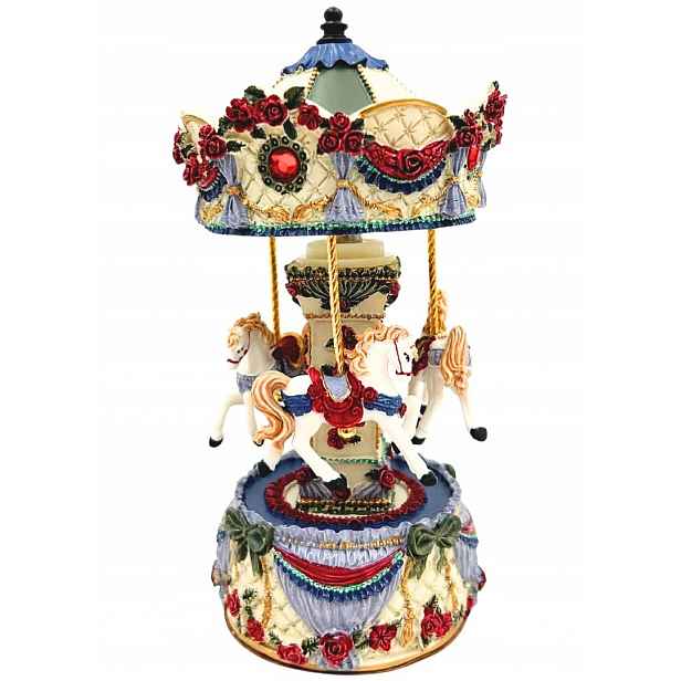 Hrací Skříňka kolotoč 18 cm JX-25136 dekorace dárek