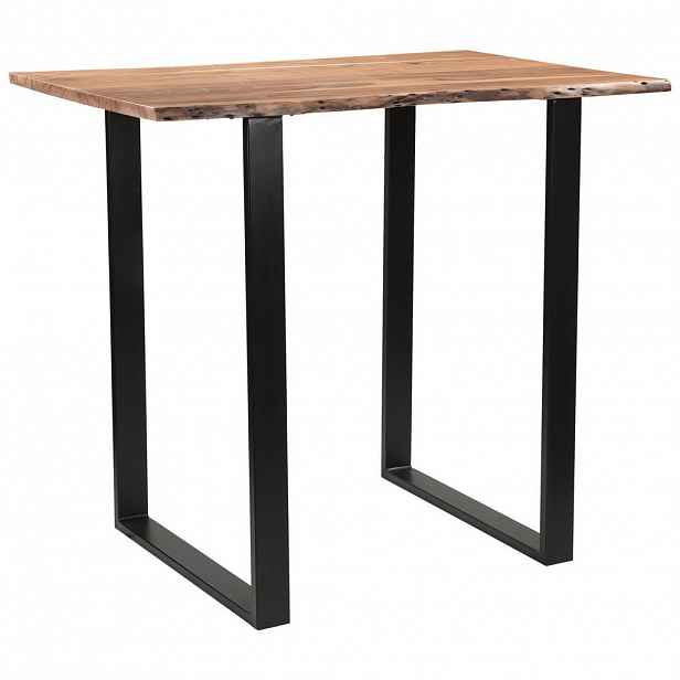 Linea Natura BAROVÝ STŮL, akácie, černá, barvy akácie, 120/80/105 cm