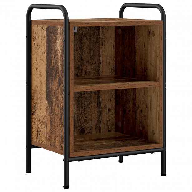 vidaXL Noční skříňka Staré dřevo 40 x 30 x 60 cm Kompozitní dřevo