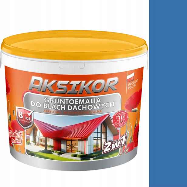 Barva Na Střechu Modrá 5015 Vodní Eko 10L Aksikor