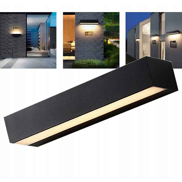 18W 3000K 30×8×5CM Venkovní voděodolné nástěnné Led reflektory na dveře