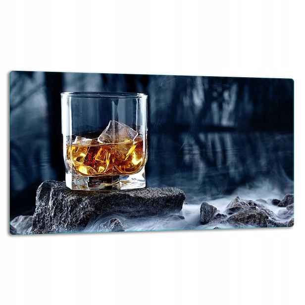 7v1 Skleněná Deska Na Krájení 52x30 Whisky