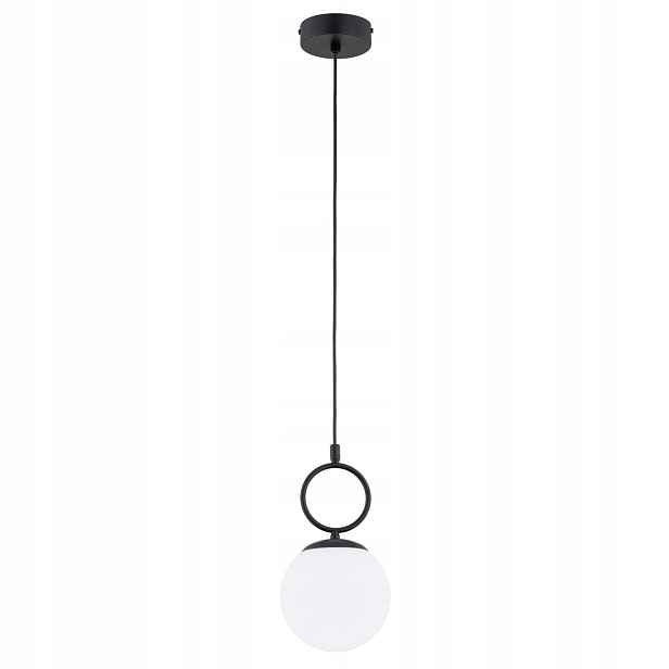 Alfa Sitro závěsná lampa koule černobílá 1xE14 10W IP20 80cm