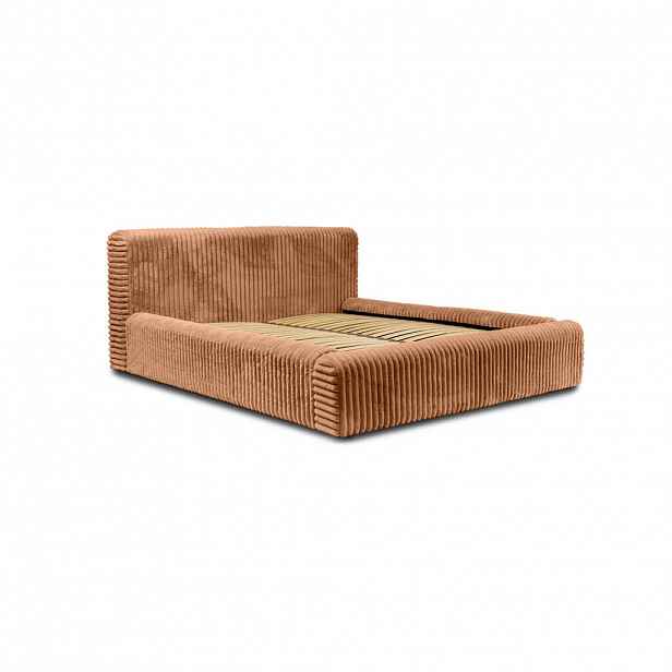 Fedve POLSTERBED Cena 160x200 cm, Hnědá