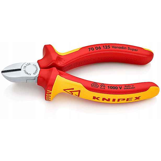 Kleště štípací boční 125 mm 1000 V 7006125 boční kleště 70 06 125 Knipex
