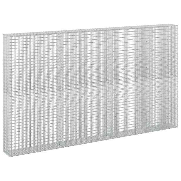 vidaXL Gabion s drátem 3,5 mm a sítem 5x2,5 cm 350x30x200 cm