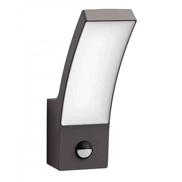 Philips myGarden - Nástěnné venkovní LED svítidlo 24x8 cm, 4000 K, 12 W, se senzorem, antracit 929003188801
