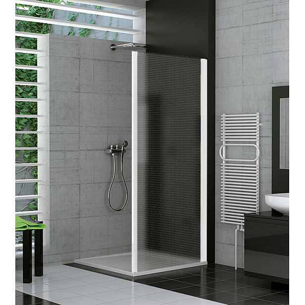 SanSwiss TOPF 1200 04 30 Boční stěna 120 cm, bílá/mastercarré