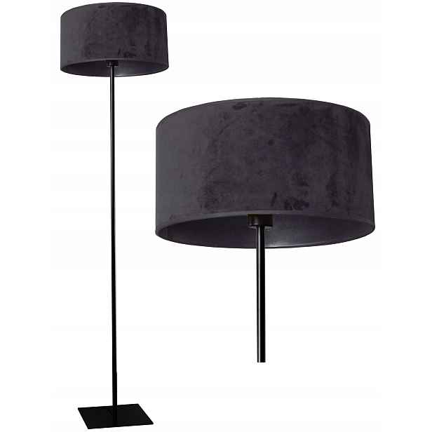 Stojací Lampa Led Stínidlo Velurová Do Obývacího Pokoje Ložnice Hotel