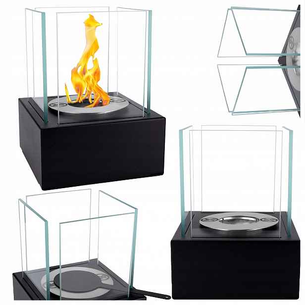 Volně Stojící Biokrb 13X13X17 CM Smart Černý Strukturovaný Mat na stůl