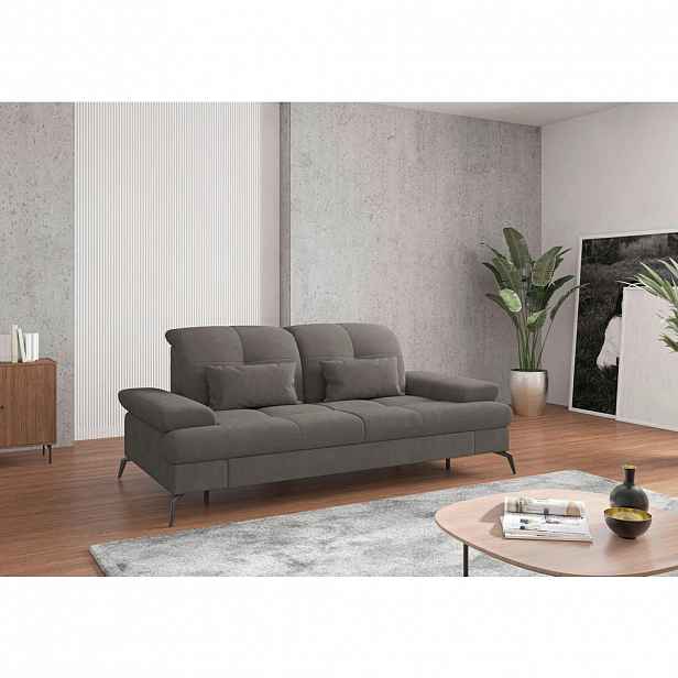 Sit & More TŘÍMÍSTNÁ POHOVKA, textil, barvy grafitu
