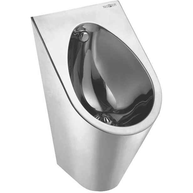 NOFER Urinál se zakrytým přívodem vody 360x600x395 mm, nerez mat