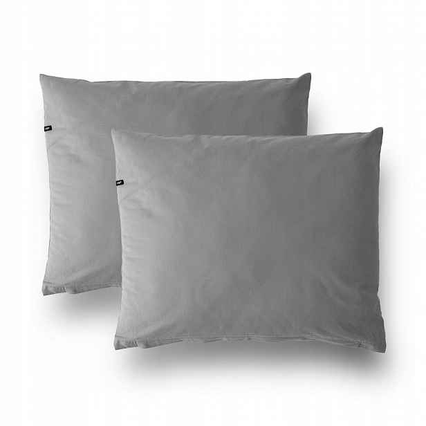 Povlaky na polštáře 70x80 Tmavě šedé 2 ks Pure Hop Design