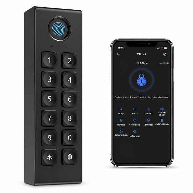 Bezdrátová Klávesnice Ttlock Pro Zámky, Otisk Prstu, Kód Karta IC