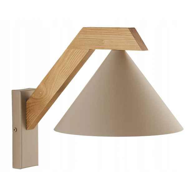 Sigma Lighting nástěnné svítidlo Deco béžové dřevěné 1xE27 15W