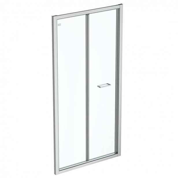 Ideal Standard Connect 2 - Skládací sprchové dveře 75 cm, silver bright/čiré sklo K9284EO