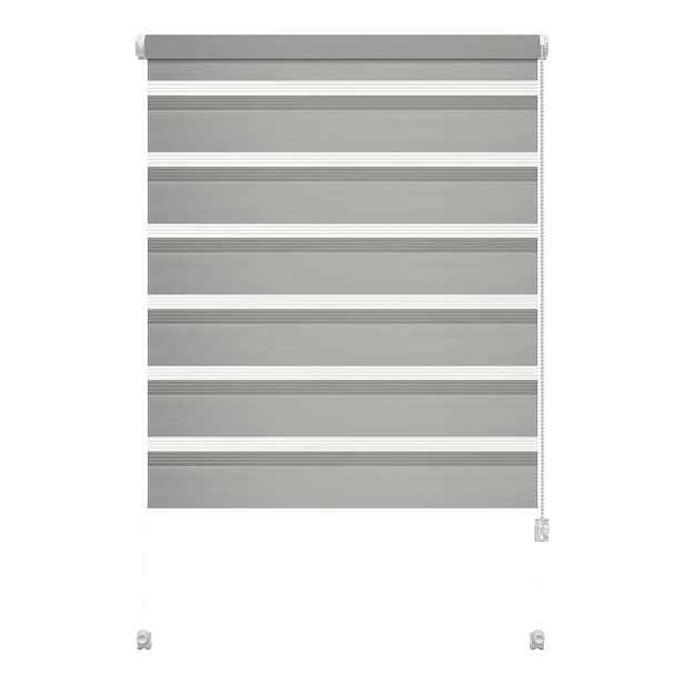 Šedá roleta den a noc 68x215 cm Zebra – Gardinia