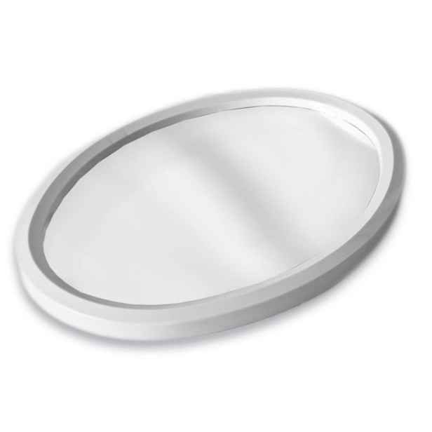 zrcadlo 50x39cm ovál plast.rám