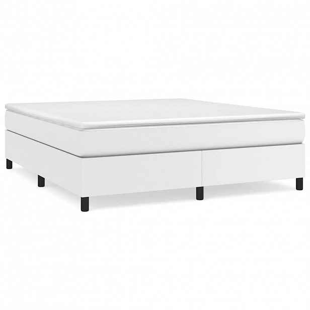 vidaXL Rám postele s boxspringem bílá 180 x 200 cm umělá kůže