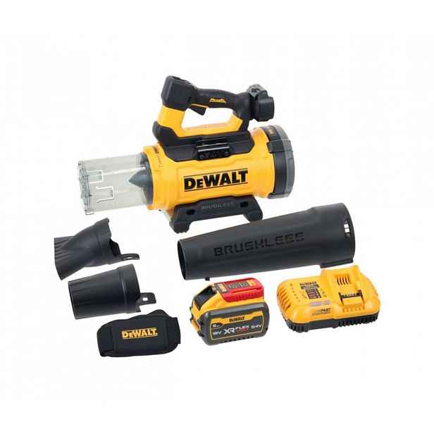 DeWALT - 54V AKU zahradní fukar, 1x aku 9,0 Ah Li-Ion, nabíječka DCMBL777X1