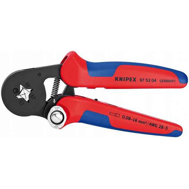 Kleště na lisování kabelových dutinek 4-kat, 0,08-16qmm Knipex