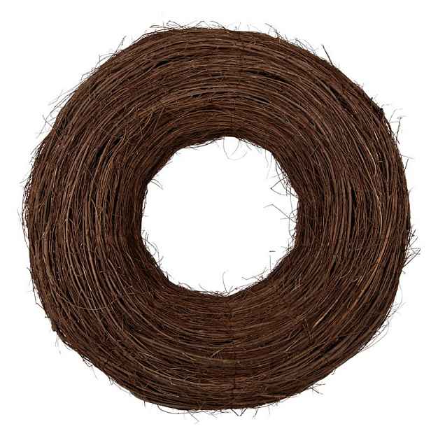 Přírodní hnědý proutěný jilmový věnec Elm XL - Ø 80*22 cm Clayre & Eef