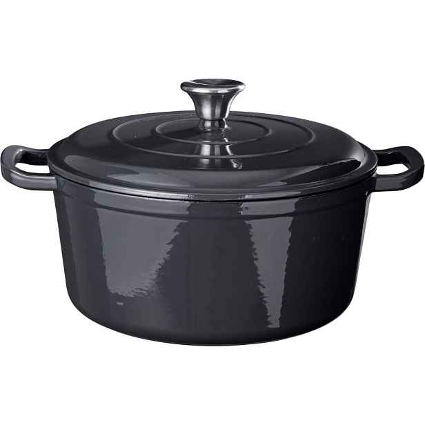 Siaki Litinový hrnec se smaltovaným povrchem 4,4 l, šedý, průměr 260 mm